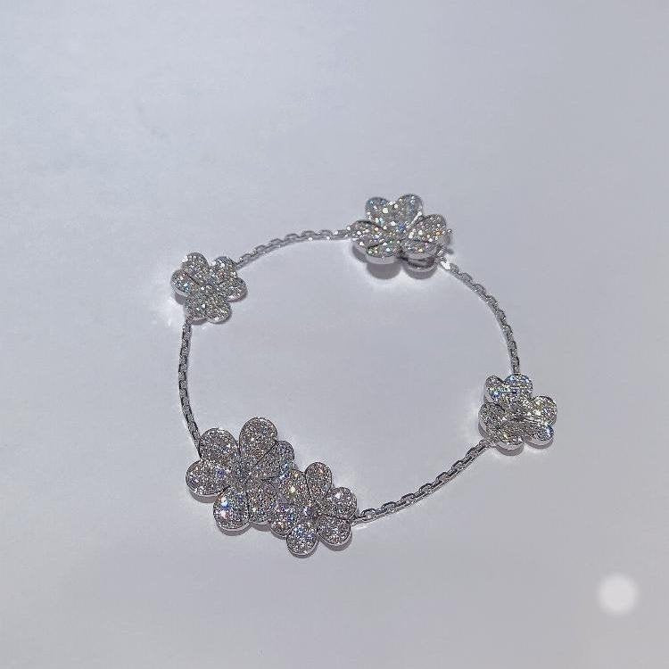 [Echo Fine ]FRIVOLE SILVER 5 FLOWERS BRACELET