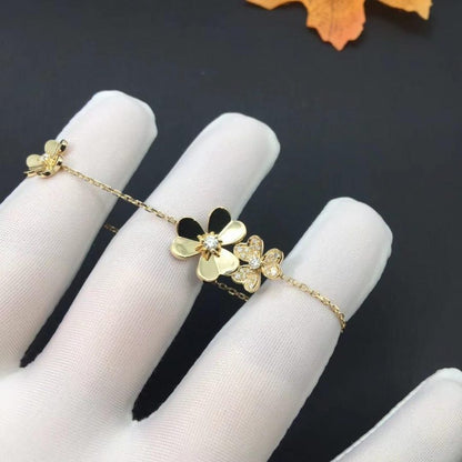 [Echo Fine ]FRIVOLE GOLD 5 FLOWERS BRACELET