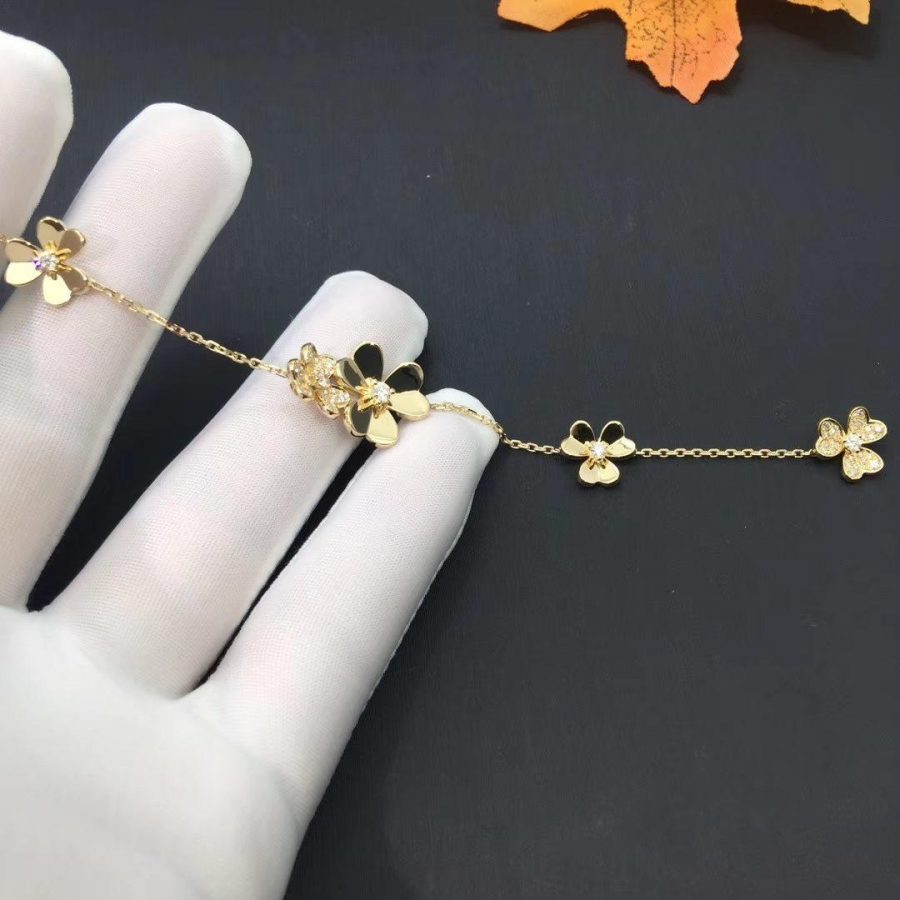 [Echo Fine ]FRIVOLE GOLD 5 FLOWERS BRACELET