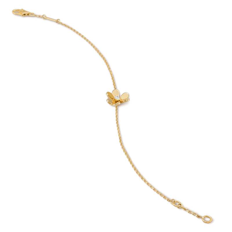 [Echo Fine ]FRIVOLE GOLD FLOWER PINK MALACHITE BRACELET