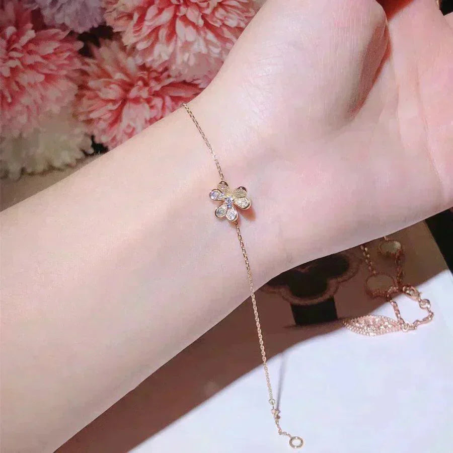 [Echo Fine ]FRIVOLE GOLD FLOWER DIAMOND BRACELET