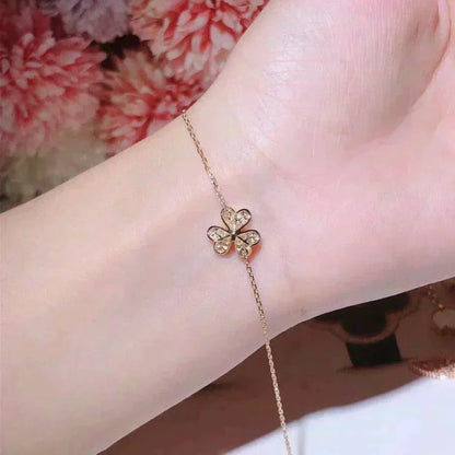 [Echo Fine ]FRIVOLE GOLD FLOWER DIAMOND BRACELET