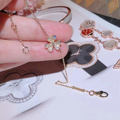 [Echo Fine ]FRIVOLE GOLD FLOWER DIAMOND BRACELET