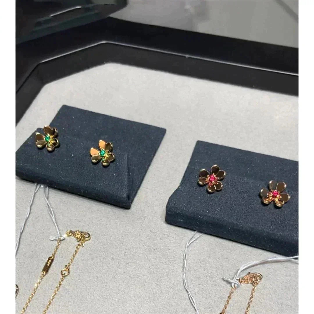 [Echo Fine ]FRIVOLE  FLOWER PINK EARRINGS