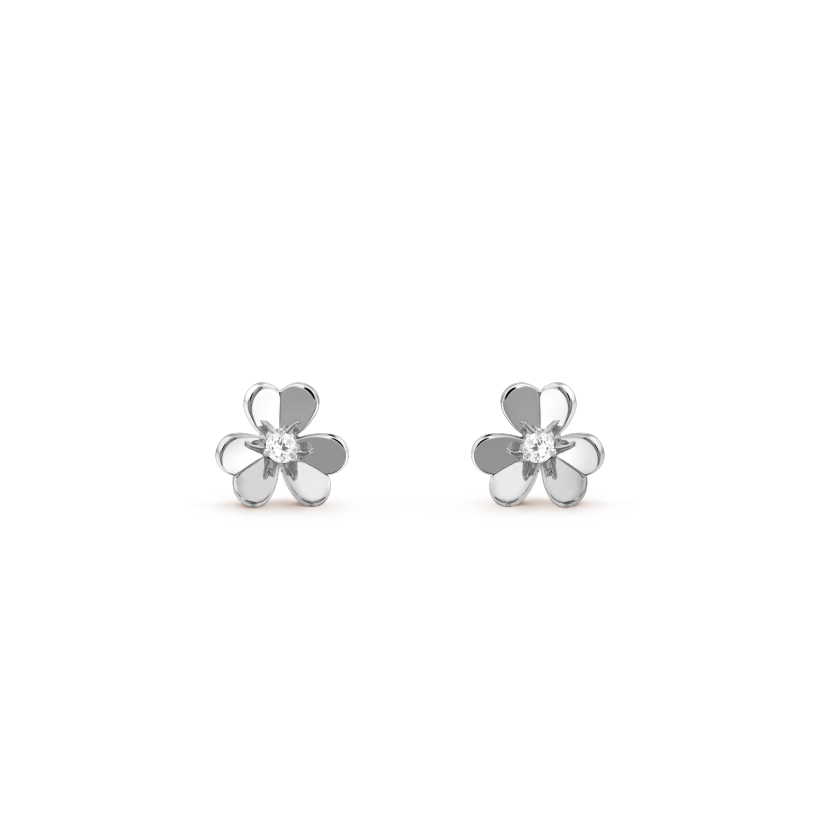 [Echo Fine ]FRIVOLE MINI SILVER FLOWER EARRINGS