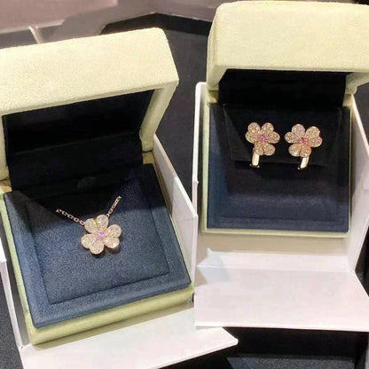 [Echo Fine ]FRIVOLE ROSE GOLD FLOWER DIAMOND NECKLACE