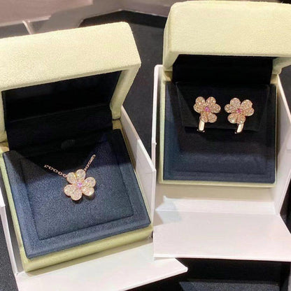 [Echo Fine ]FRIVOLE ROSE GOLD FLOWER DIAMOND NECKLACE