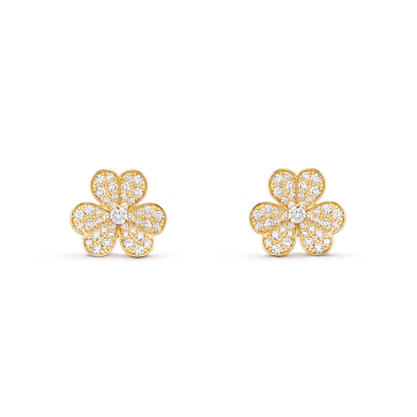 [Echo Fine ]FRIVOLE GOLD FLOWER DIAMOND EARRINGS