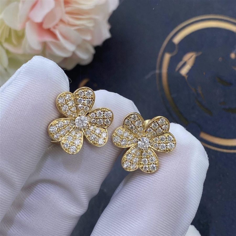 [Echo Fine ]FRIVOLE GOLD FLOWER DIAMOND EARRINGS