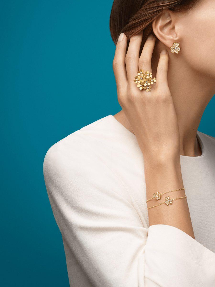 [Echo Fine ]FRIVOLE GOLD FLOWER DIAMOND EARRINGS