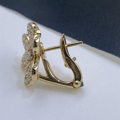 [Echo Fine ]FRIVOLE GOLD FLOWER DIAMOND EARRINGS