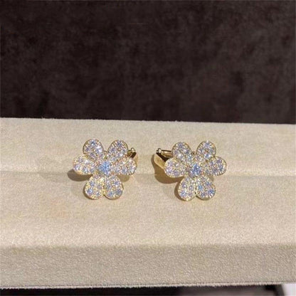 [Echo Fine ]FRIVOLE GOLD FLOWER DIAMOND EARRINGS
