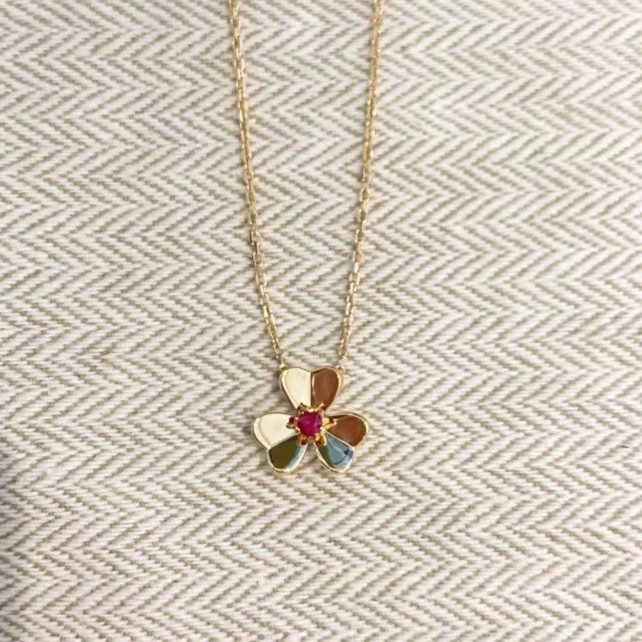 [Echo Fine ]FRIVOLE GOLD FLOWER NECKLACE