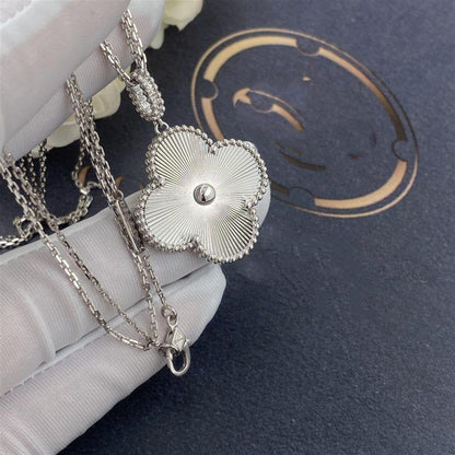 [Echo Fine ]CLOVER 25MM SILVER BIG CLOVER NECKLACE