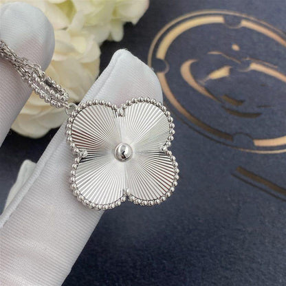 [Echo Fine ]CLOVER 25MM SILVER BIG CLOVER NECKLACE