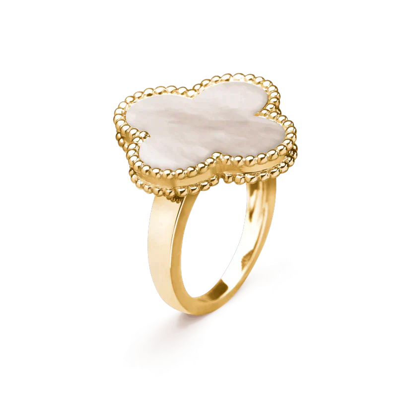 [Echo Fine ]CLOVER WHITE MOP RING