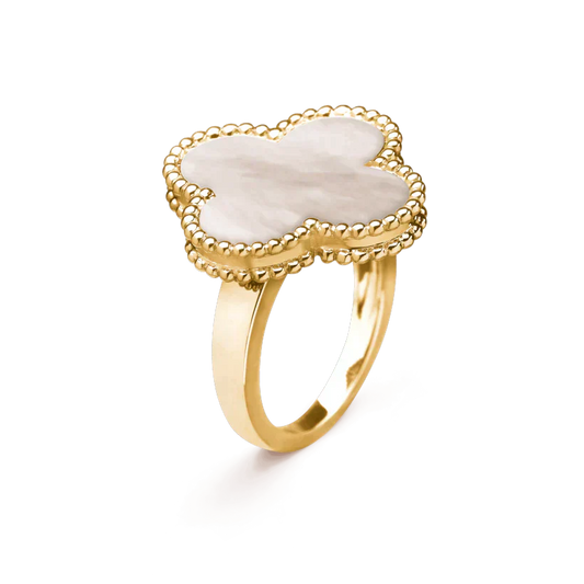 [Echo Fine ]CLOVER WHITE MOP RING