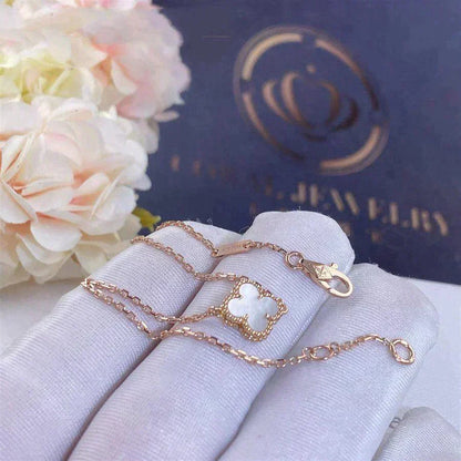 [Echo Fine ]CLOVER WHITE MOP SINGLE FLOWER BRACELET