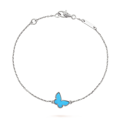 [Echo Fine ]BUTTERFLY TURQUOISE BUTTERFLY BRACELET SILVER