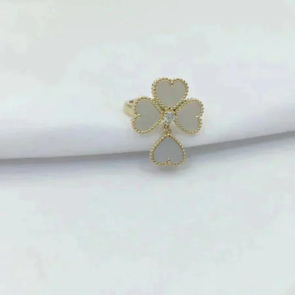 [Echo Fine ]SWEET CLOVER WHITE MOP RING