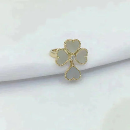[Echo Fine ]SWEET CLOVER WHITE MOP RING