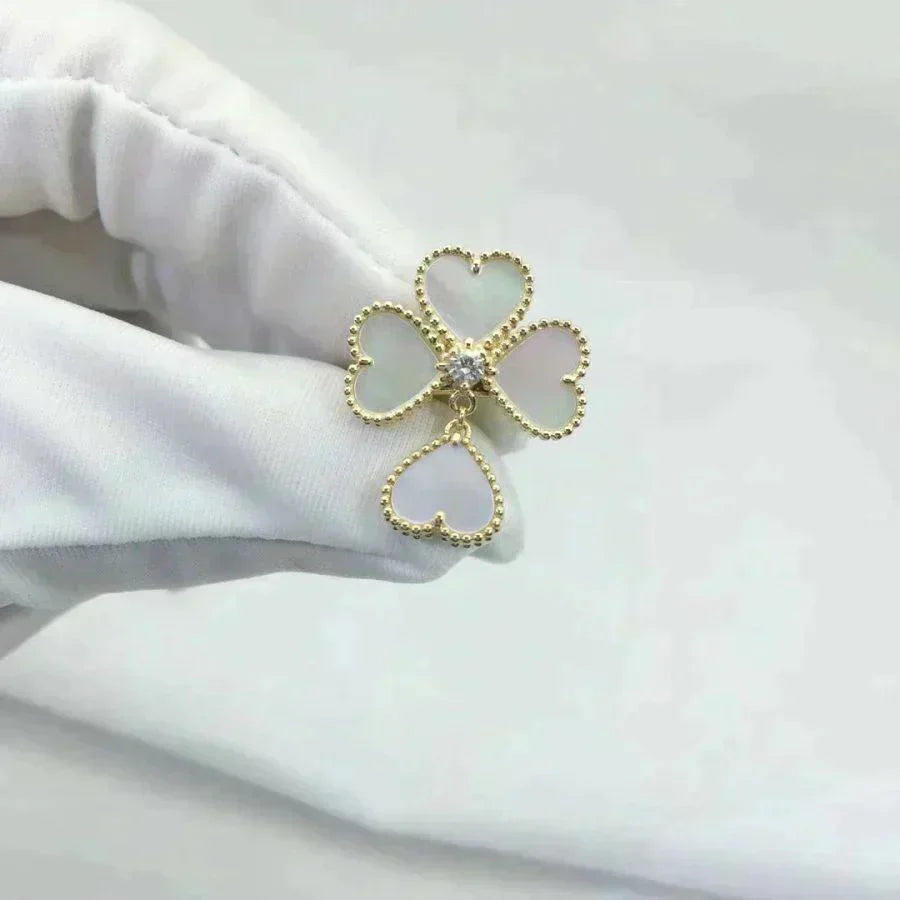 [Echo Fine ]SWEET CLOVER WHITE MOP RING