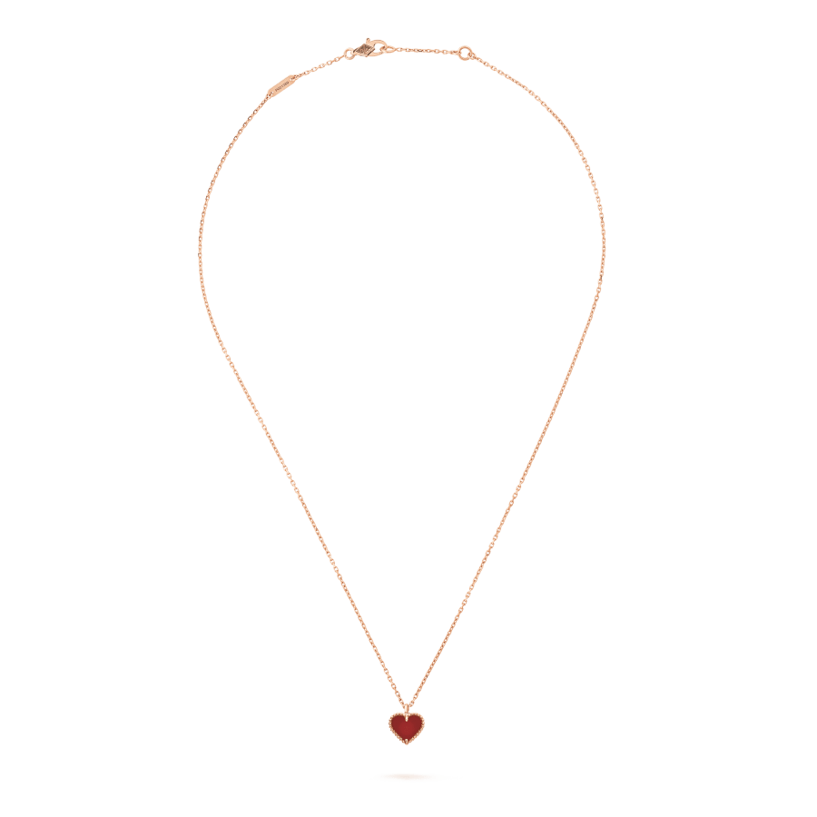 [Echo Fine ]SWEET CLOVER CARNELIAN HEART NECKLACE