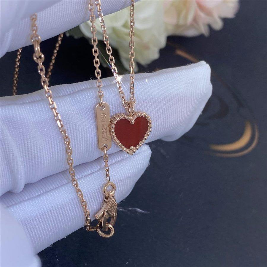 [Echo Fine ]SWEET CLOVER CARNELIAN HEART NECKLACE