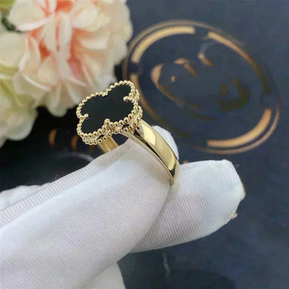 [Echo Fine ]CLOVER ONYX RING