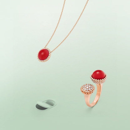 [Echo Fine ]PERLEE COULEURS DIAMOND ROSE GOLD BETWEEN THE FINGER RING