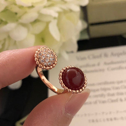 [Echo Fine ]PERLEE COULEURS DIAMOND ROSE GOLD BETWEEN THE FINGER RING