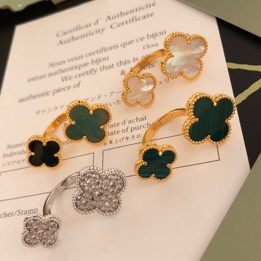 [Echo Fine ]CLOVER BETWEEN THE FINGER RING