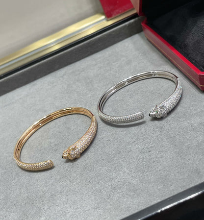 [Echo Fine ]PANTHERE FULL DIAMOND OPEN BRACELET
