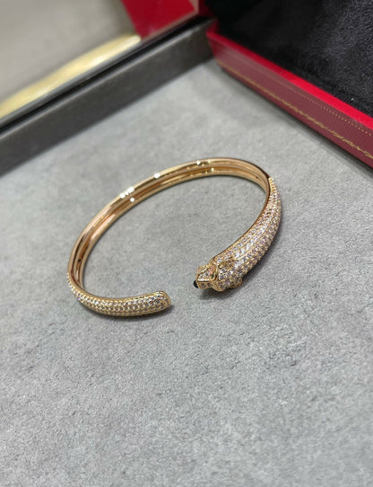 [Echo Fine ]PANTHERE FULL DIAMOND OPEN BRACELET