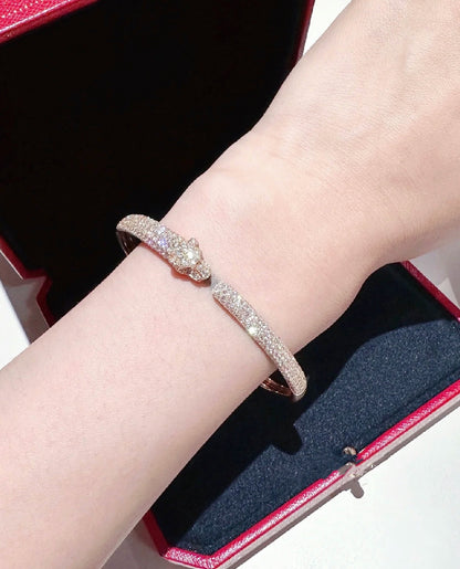 [Echo Fine ]PANTHERE FULL DIAMOND OPEN BRACELET
