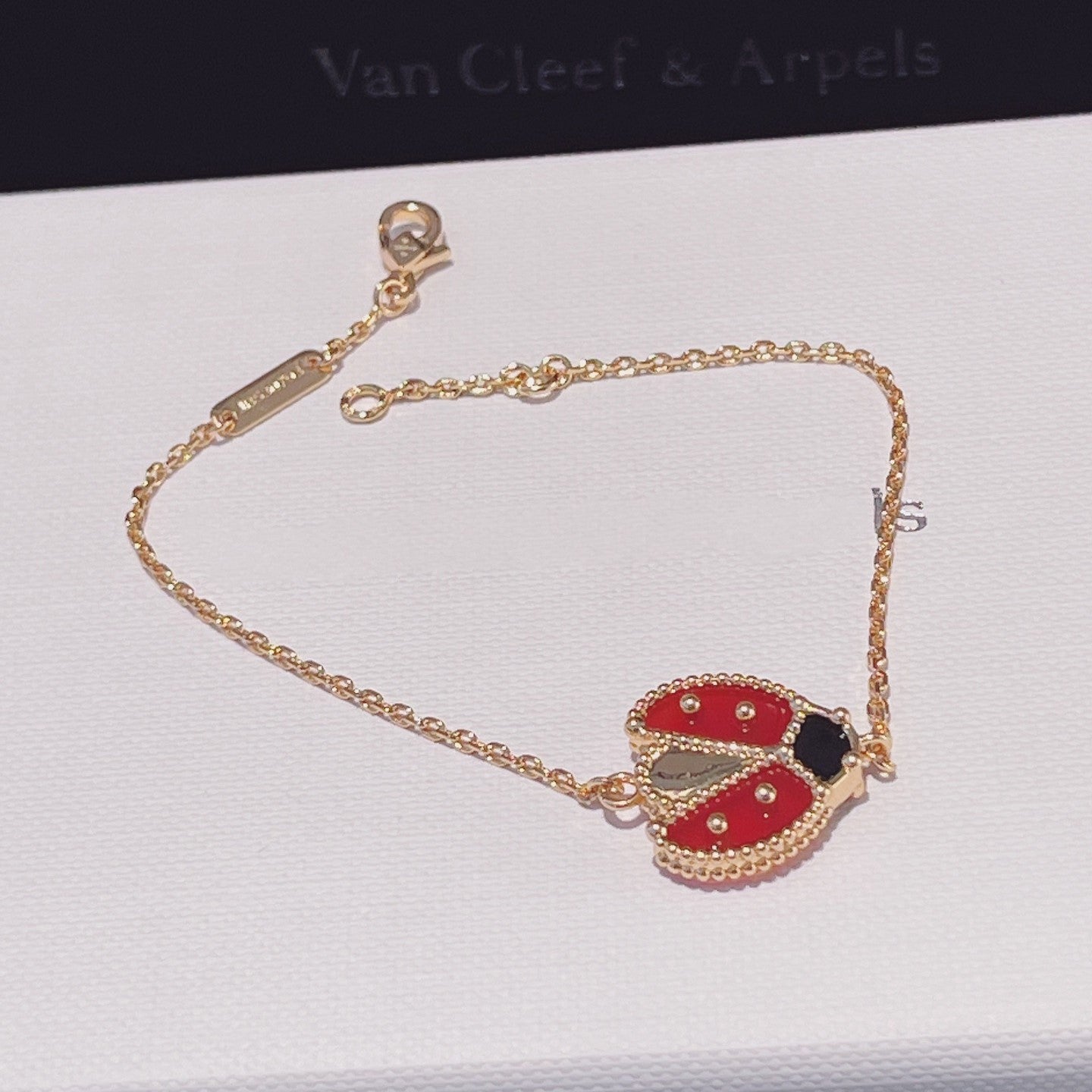 [Echo Fine ]LUCKY SPRING 1 MOTIF PINK GOLD BRACELET