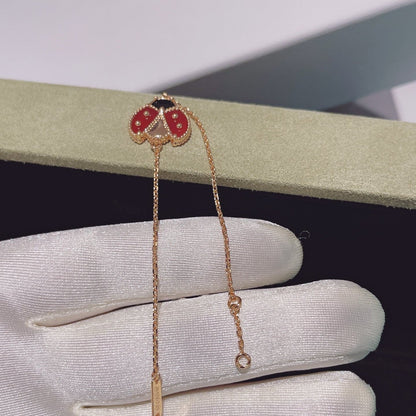 [Echo Fine ]LUCKY SPRING 1 MOTIF PINK GOLD BRACELET