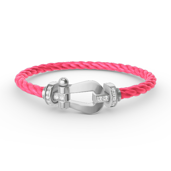 [Echo Fine ]FORCE LARGE HORSESHOE HALF DIAMOND BRACELET SILVER