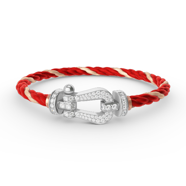 [Echo Fine ]FORCE LARGE HORSESHOE FULL DIAMOND BRACELET SILVER