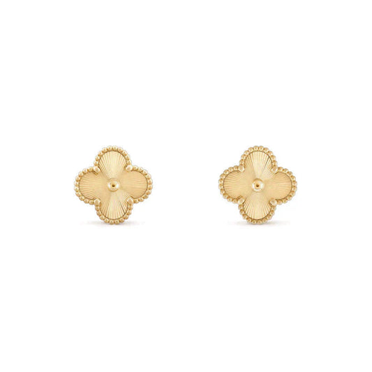 [Echo Fine ]CLOVER MEDIUM 1 MOTIFS LASER EARRINGS