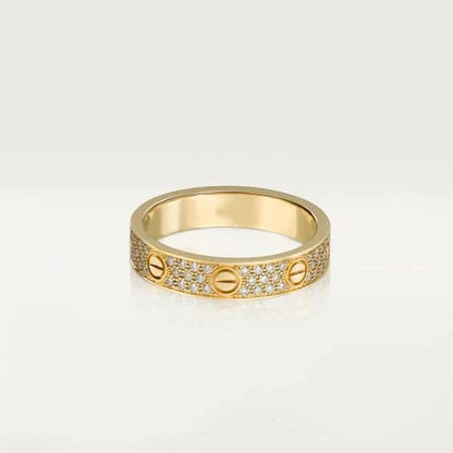 [Echo Fine ]LOVE RING 3.6MM DIAMOND PAVED