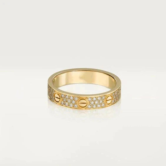 [Echo Fine ]LOVE RING 3.6MM DIAMOND PAVED