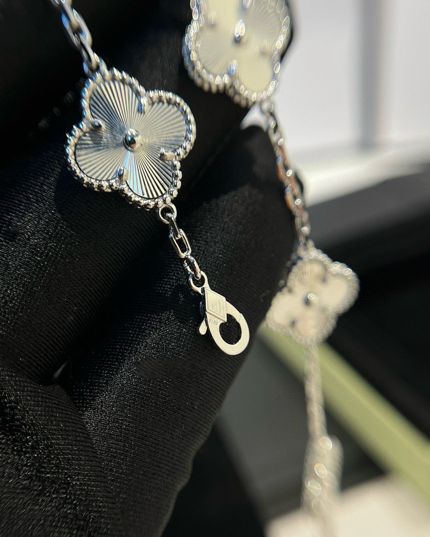 [Echo Fine ]CLOVER SILVER 5 MOTIFS BRACELET
