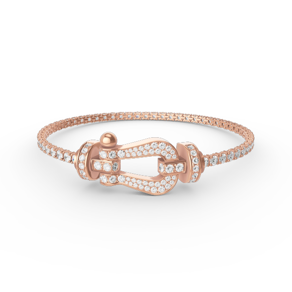 [Echo Fine ]FORCE  LARGE HORSESHOE FULL DIAMOND TENNIS BRACELET