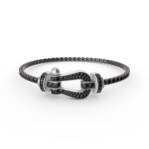 [Echo Fine ]FORCE  LARGE HORSESHOE FULL DIAMOND TENNIS BRACELET